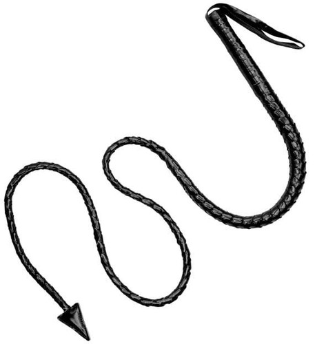 Black devil tail whip - black,