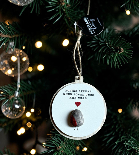 Round wooden robin - round,