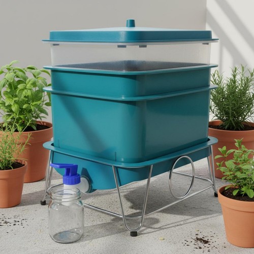 Vermicomposting bin creates - vermicomposting,