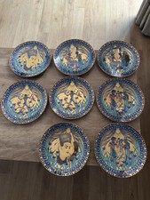 Royal Worcester Plates the Legends of the Nile, Tutankhamun Dinnerware Set Of 8