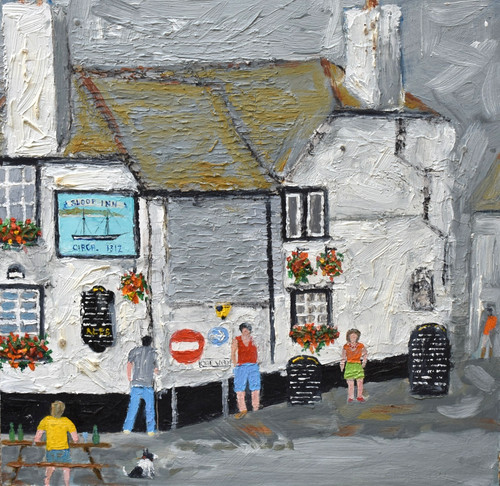 Gordon couch original acrylic - gordon,