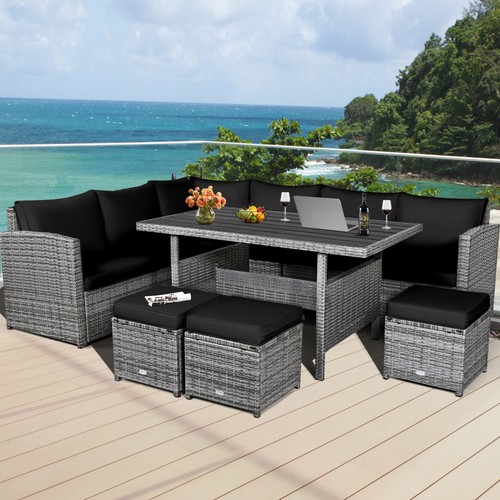 7pcs rattan patio - 7pcs,