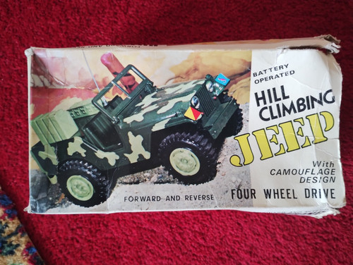 Marx toys hill - climbing, jeep