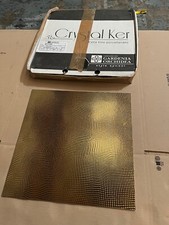 4x CRYSTAL KER LUXORING  GARDENIA ORCHIDEA Ceramic 3D Metallic effect Gold  