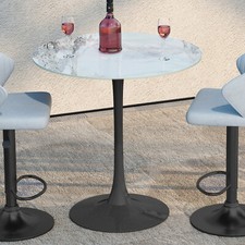 Round Sintered Stone Table Bar