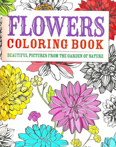 Flowers coloring book - flowers,
