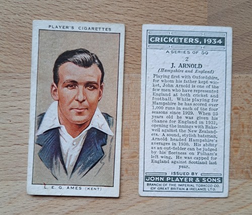Full set cricketers 1934 - full, of