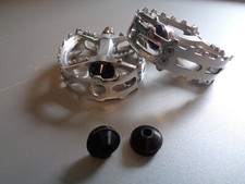 Old School BMX Suntour XC1 & XC2 Pedal Replacement Caps - Raw Black NOT ORIGINAL