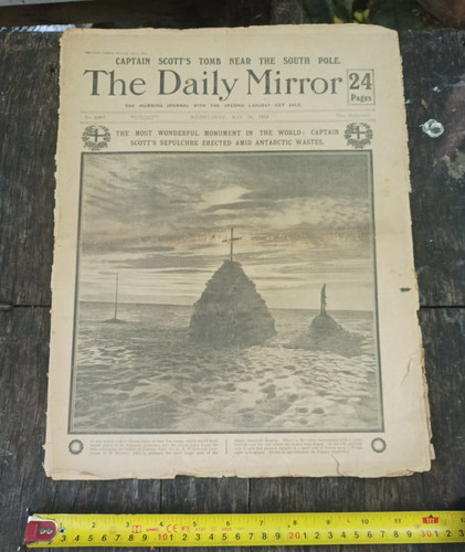 Antique daily mirror newspaper - mirror,
