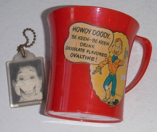 Vintage red plastic howdy - vintage,