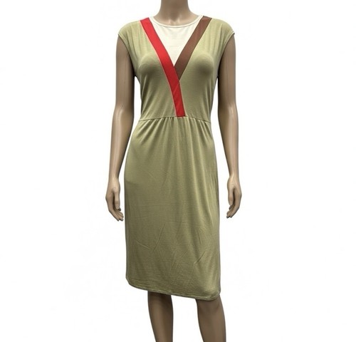Vintage 80s dress - pale, green