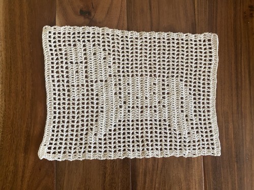 Vintage handmade crochet ecru - vintage,