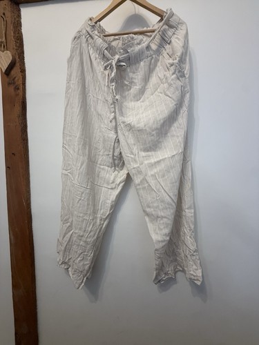 George white striped linen - striped,