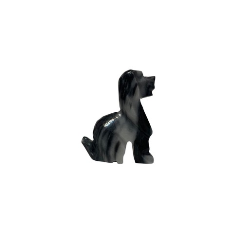 Handcarved stone dog - handcarved,