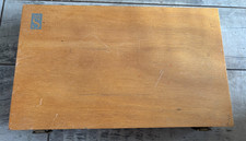 WHS Wooden Artist Craft Painting Box Storage Compartments Student Home Study Art