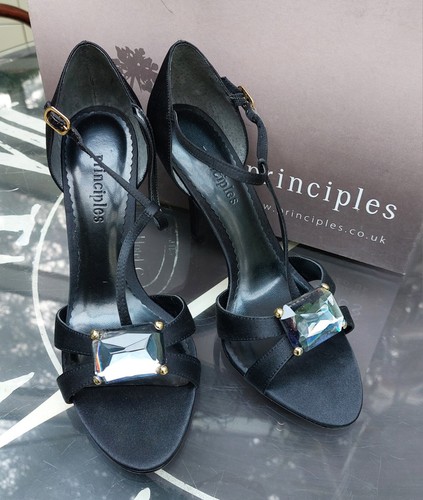 Principles black satin t - black,