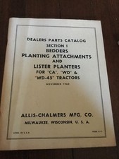 Allis Chalmers 1962 Planting