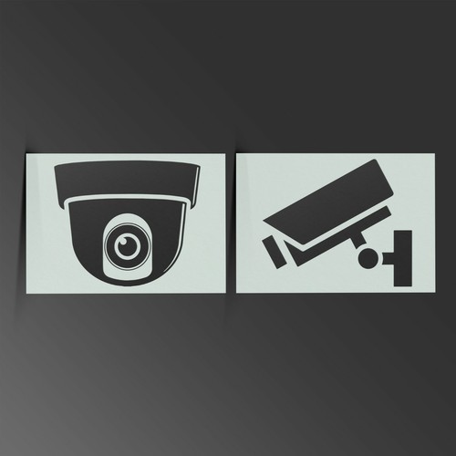 Cctv camera stencil - stencil, security