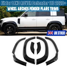 FOR LAND ROVER DEFENDER 110 L663 2020-2024 WHEEL ARCHES FENDER FLARE TRIMS BLACK