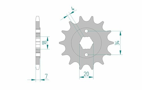 Afam standard steel pinion - afam,
