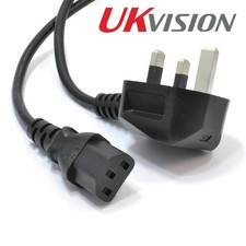 13A Power Cord UK Plug to IEC