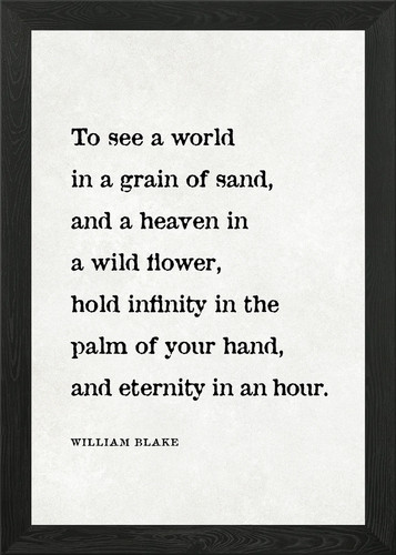 William blake poem framed wall - framed,