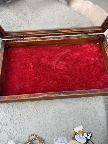 Antique wood and glass - antique,