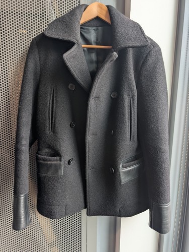 Sandro paris pea coat - sandro, wool