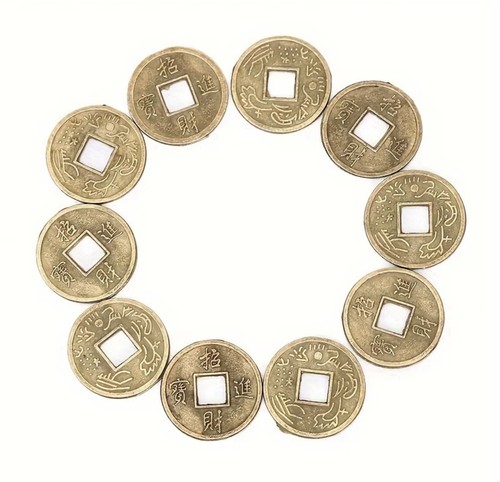 Lucky chinese coins feng - lucky,