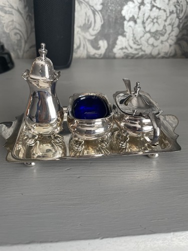 Edwardian epns cruet - set, by