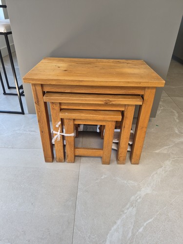 Nesting tables solid oak - nesting,