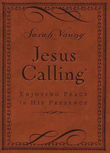 Jesus calling small - small, brown