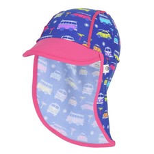 Kids Summer Cap Legionnaire VW Sun Hat Visor Neck Protection Bus Beetle Design