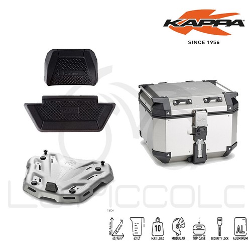 Kappa aluminum suitcase - aluminum,
