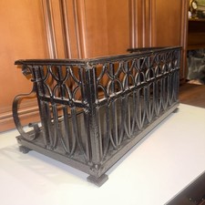Antique Black Wrought Iron Planter Box Planter Cage Window Box