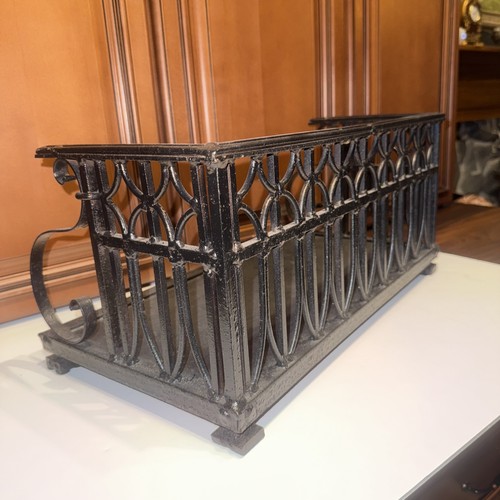 Antique black wrought iron - antique,
