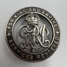 Genuine WW1 Silver War Badge Hancock 33 Brigade RFA Wounded