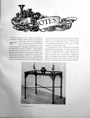 Old print notes chippendale - old,