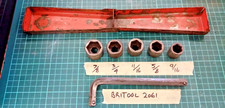 Britool 2061 "tool kit" vintage AF socket set in a tin box.