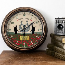 Gordon Highlanders Clock Personalised Wall British Military Army Veteran VPC10