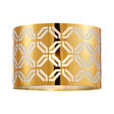 Litecraft Light Shade 30 cm Laser Cut Out Easy Fit Lampshade - Brass Clearance  