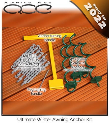Awning storm winter anchor kit - winter,