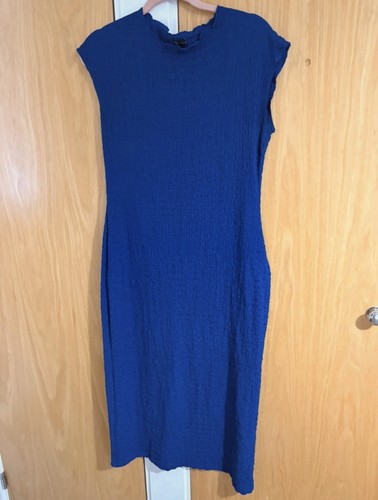 Zara blue midi dress - midi, size
