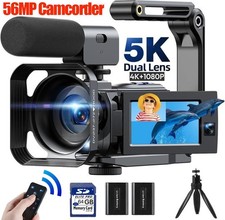 🔥UHD 5K＋1080P Camcorder