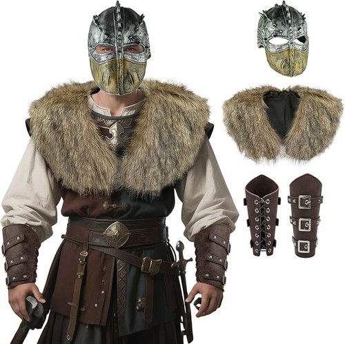 Men viking costume fancy - men's,
