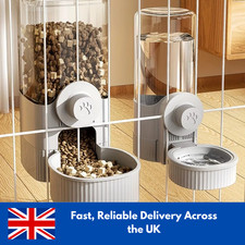 Automatic Pet Bowls Cage Hanging Feeder Pets Water Bottle Food Container Bowl