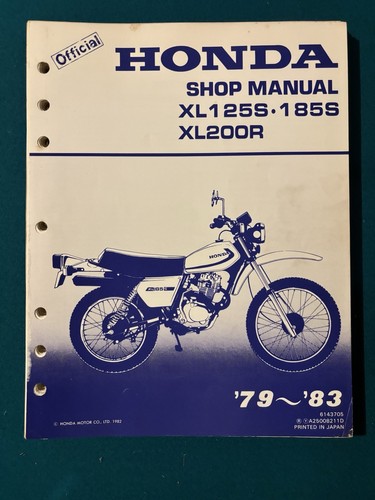 Official honda xl125s 185s - official,
