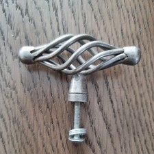 14 of Contemporary Birdcage Cabinet Knob Antique Pewter Finish.