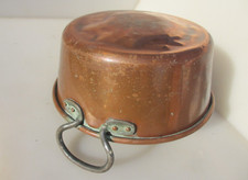 Antique copper jam pan - copper, fish