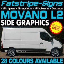 to fit VAUXHALL MOVANO L2 MWB GRAPHICS STICKERS STRIPES DECALS CAMPER VAN